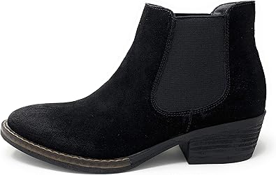ladies black suede chelsea boots