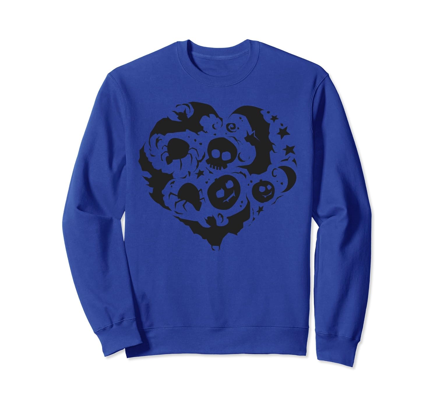 Love Halloween Sweatshirt, Bats Spiders Skulls Pumpkins-Rose