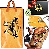 21in BBQ Blanket for Resting Meat Insulated Lock in Juices for Large Brisket/Turkey, Grilling Smoker Accessories Anniversary Birthday Gifts for Men Dad Fathers Day