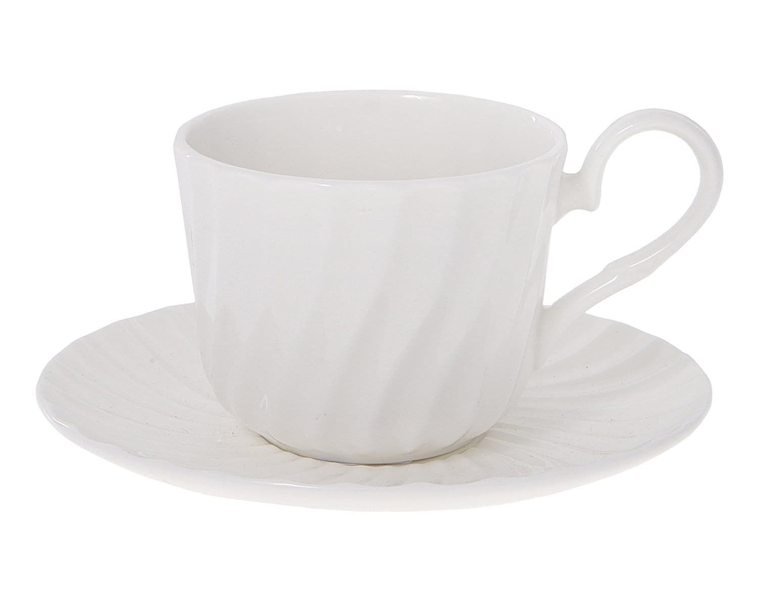 Buttercup China Spiral Tea Cup, White Amazon.co.uk Kitchen & Home