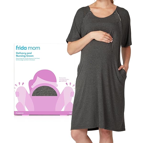 FRIDA MOM LABOR AND DELIVERY GOWN FOR HOSPITAL,...