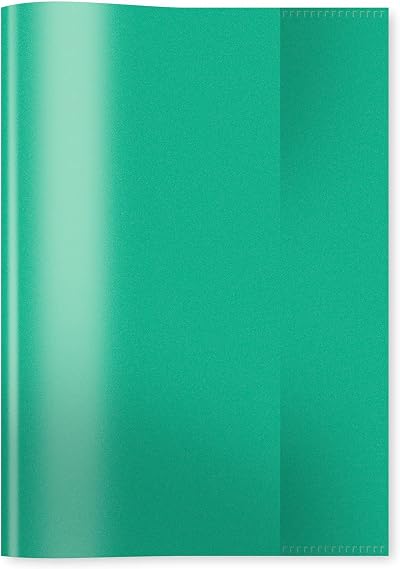 HERMA A5 Clear Exercise Book Cover Green PVC Free 7485