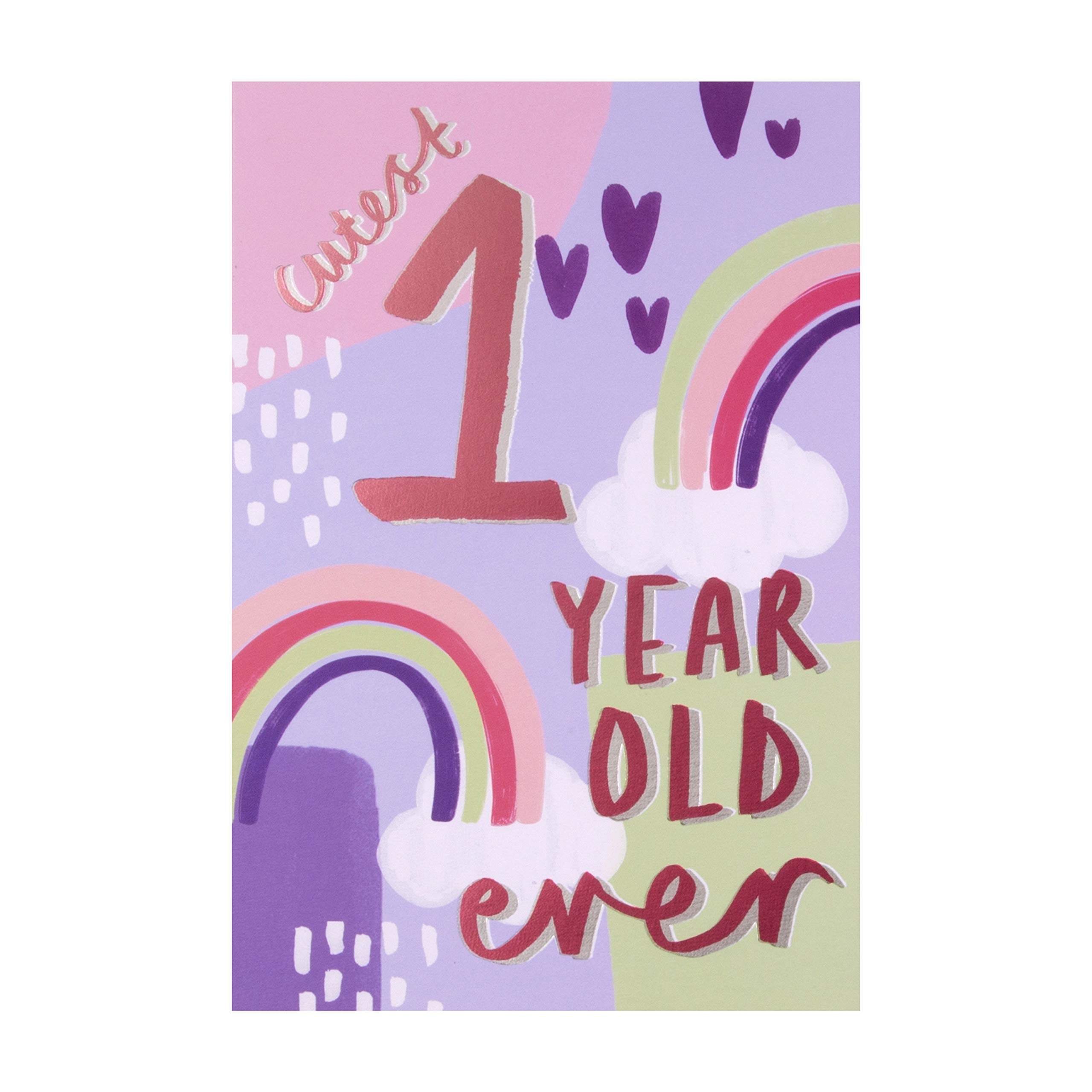 Hallmark Age 1 Birthday Card From Rainbow And Cloud Design