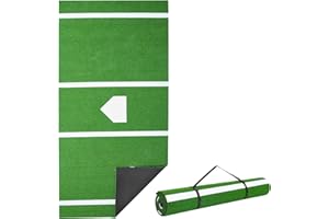 VEVOR Softball Pitching Mat, Softball Pitching Mound, Antislip Antifade Rubber Softball Pitching Training Aid, Pitch Practice