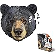 e11even Madd CAPP Puzzles - I AM Bear - 300 Pieces - Animal Shaped Jigsaw Puzzle, 6010, Black
