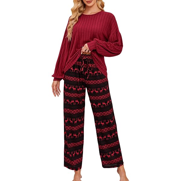 SOOKABEILA Women's Y2K Floral Silk Pajama Set - Long Sleeve Button Down Shirt & Wide Leg Pants, 2-Piece Lounge Set