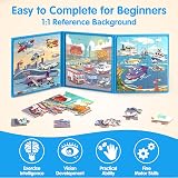 SYNARRY 20 Pieces Magnetic Jigsaw Puzzles for 3 4 5 Year Olds view 4