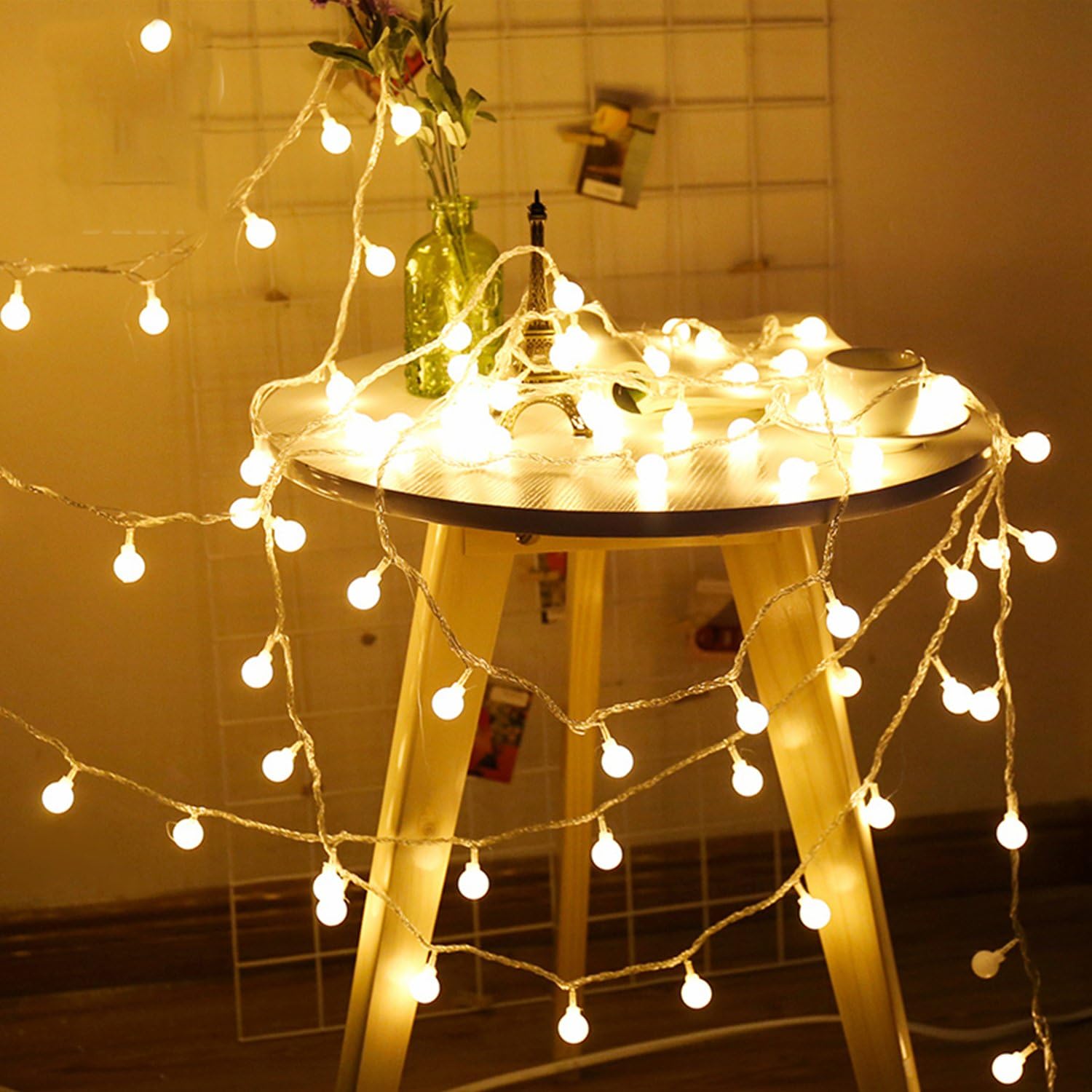 10m 80 Ampoules Guirlande Lumineuse Led A Piles Petites Boules Blanc Chaud Decoration Romantique Pour Fete Noel Mariage Anniversaire Soiree Party Guirlande Lumineuse Exterieure Guirlande Guinguette Luminaires Exterieur Luminaires Eclairage Case4u Hu