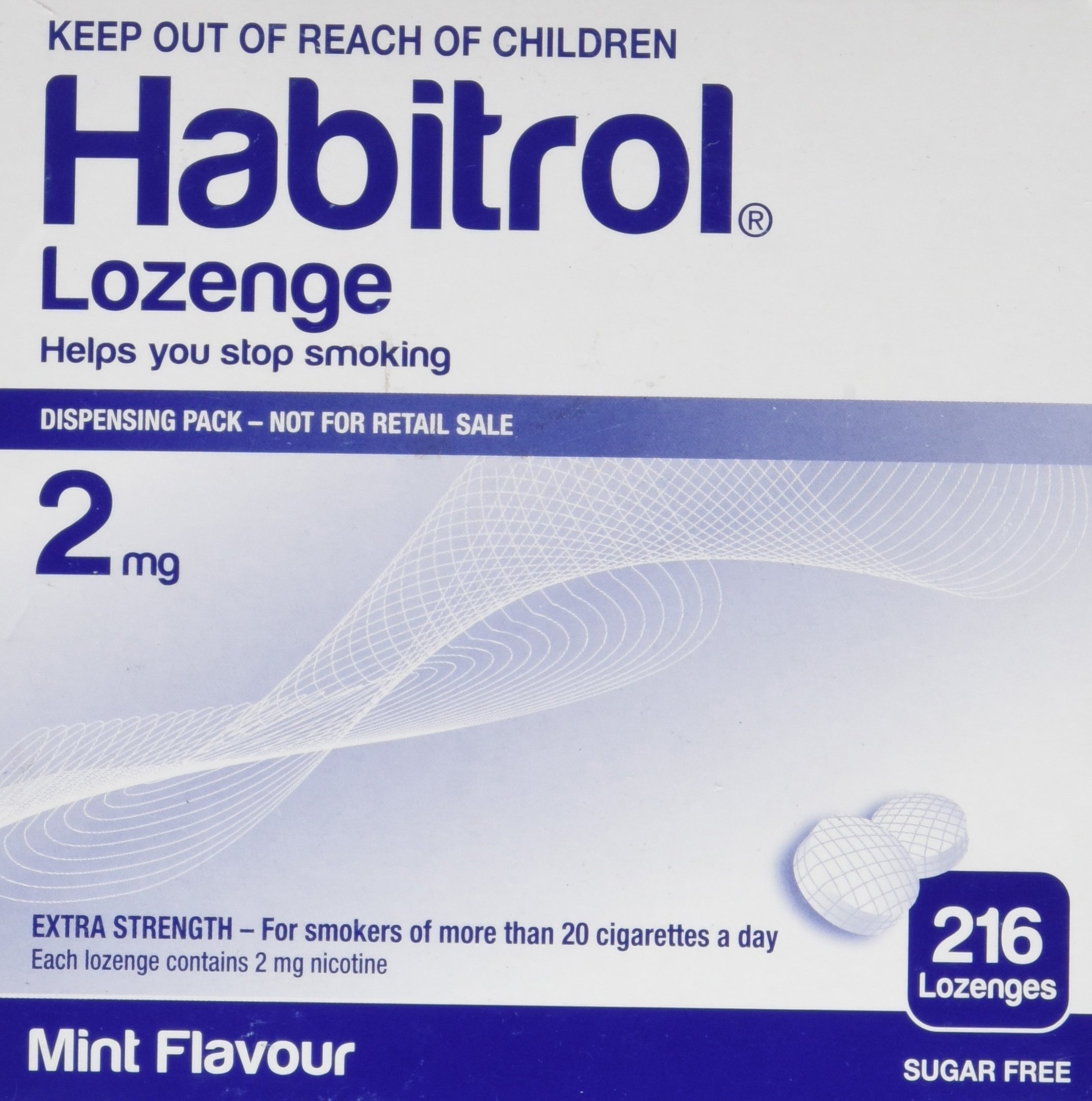 Habitrol Nicotine Lozenge Mint Flavor 216 Lozenges (2mg) Buy Online in