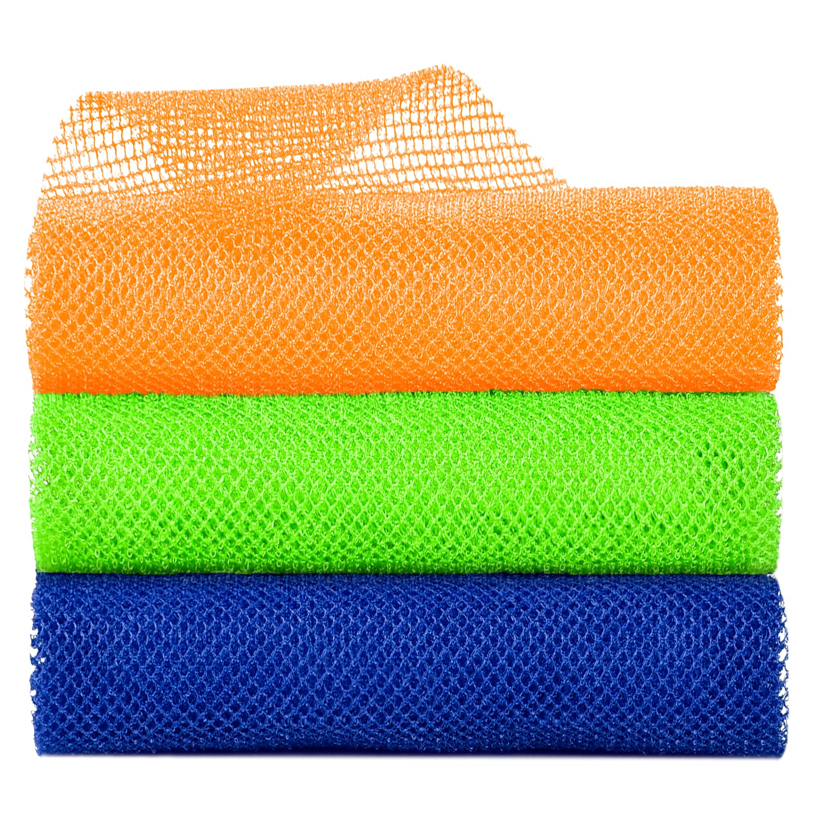 Metene 3 Pieces African Exfoliating Net, Colorful