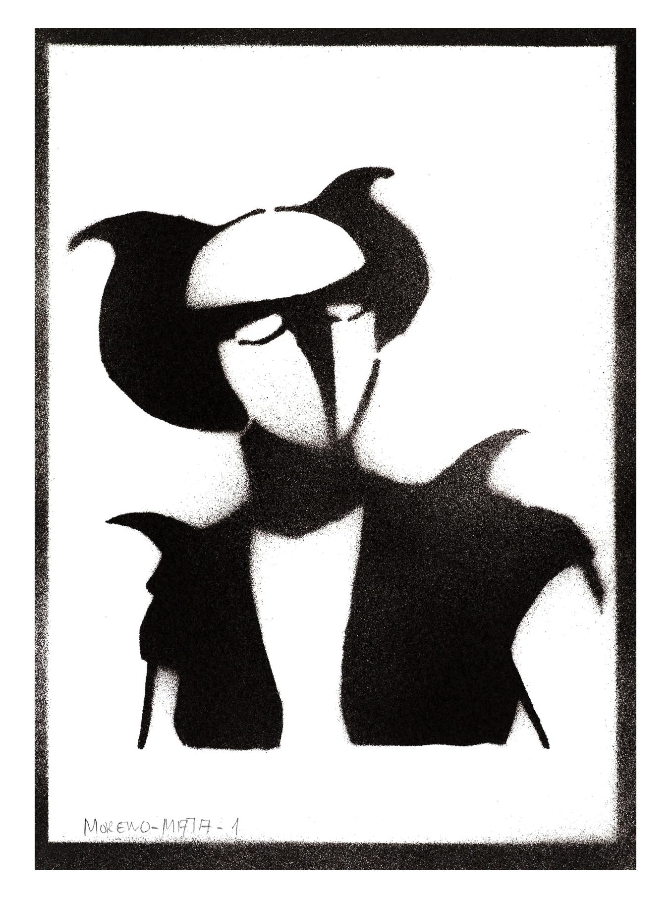 moreno-mata Real Handmade Graffiti Robot Aphrodite A Manga and Anime Poster Room Decor Home Wall Art Decoration Bedroom Gifts for Men and Women