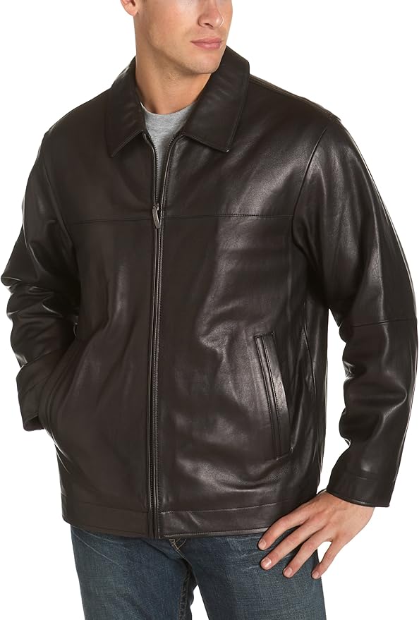Claiborne by John Bartlett Men's New Zealand Lambskin Leather Open