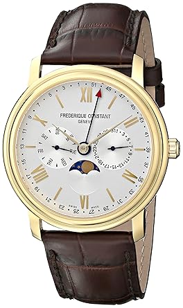 Frederique Constant Analogue Silver Dial Mens Watch - FC-270SW4P5