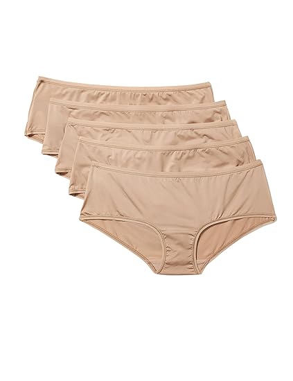 Iris & Lilly Damen Hipster aus Mikrofaser Body Smooth, 5er Pack