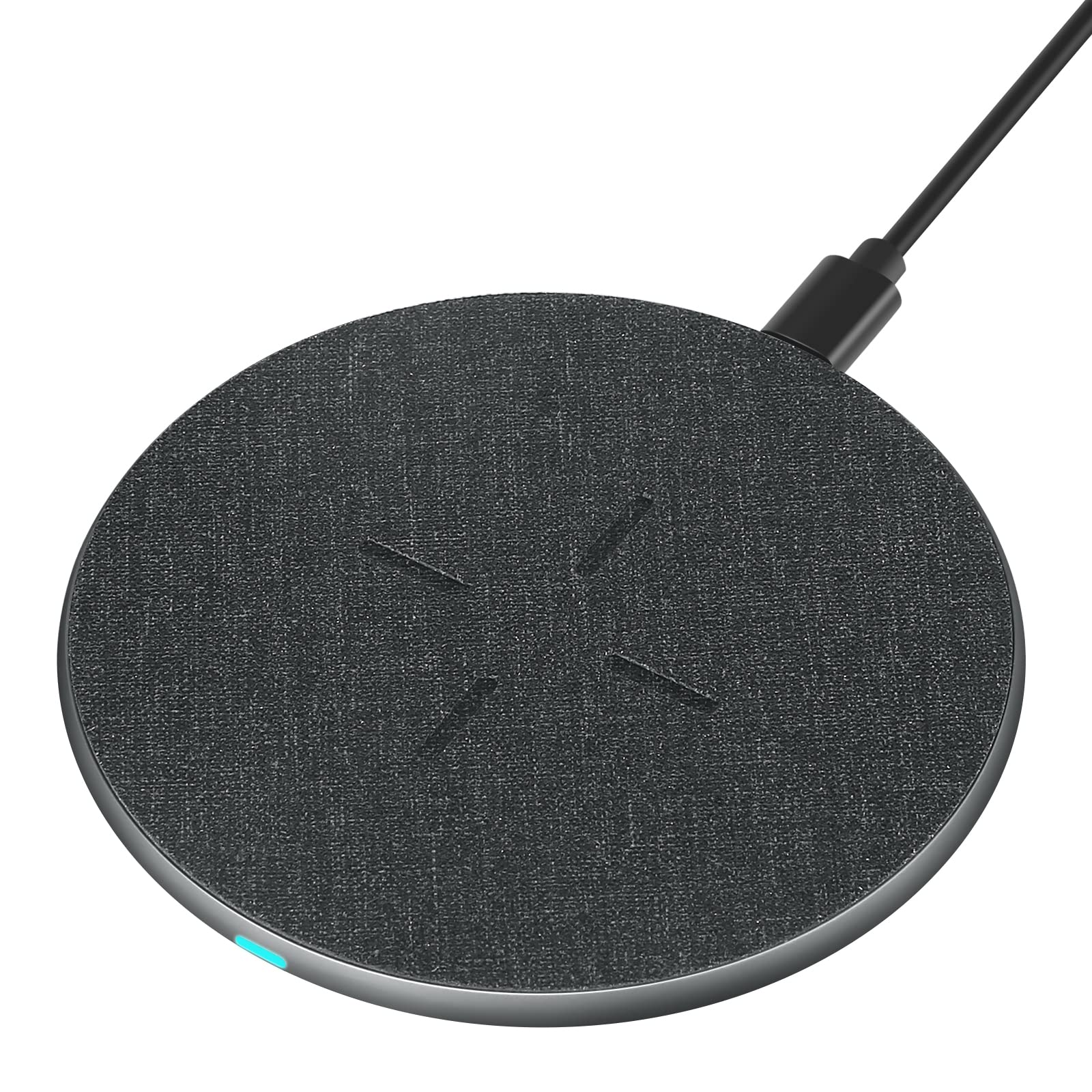 Fast Wireless Charger, Qi Charging Pad Charging Station Compatible iPhone 15/14/13/12/11/Pro Max/XR/XS/X/8, 15W Max Phone Charger for Samsung Galaxy S23/S22/S21/S20/S10/S9, Huawei P30 Pro/Mate RS