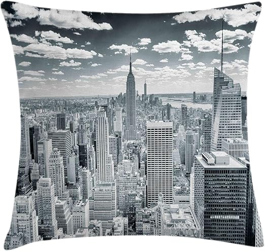 Amazon Com Ambesonne New York Throw Pillow Cushion Cover Nyc