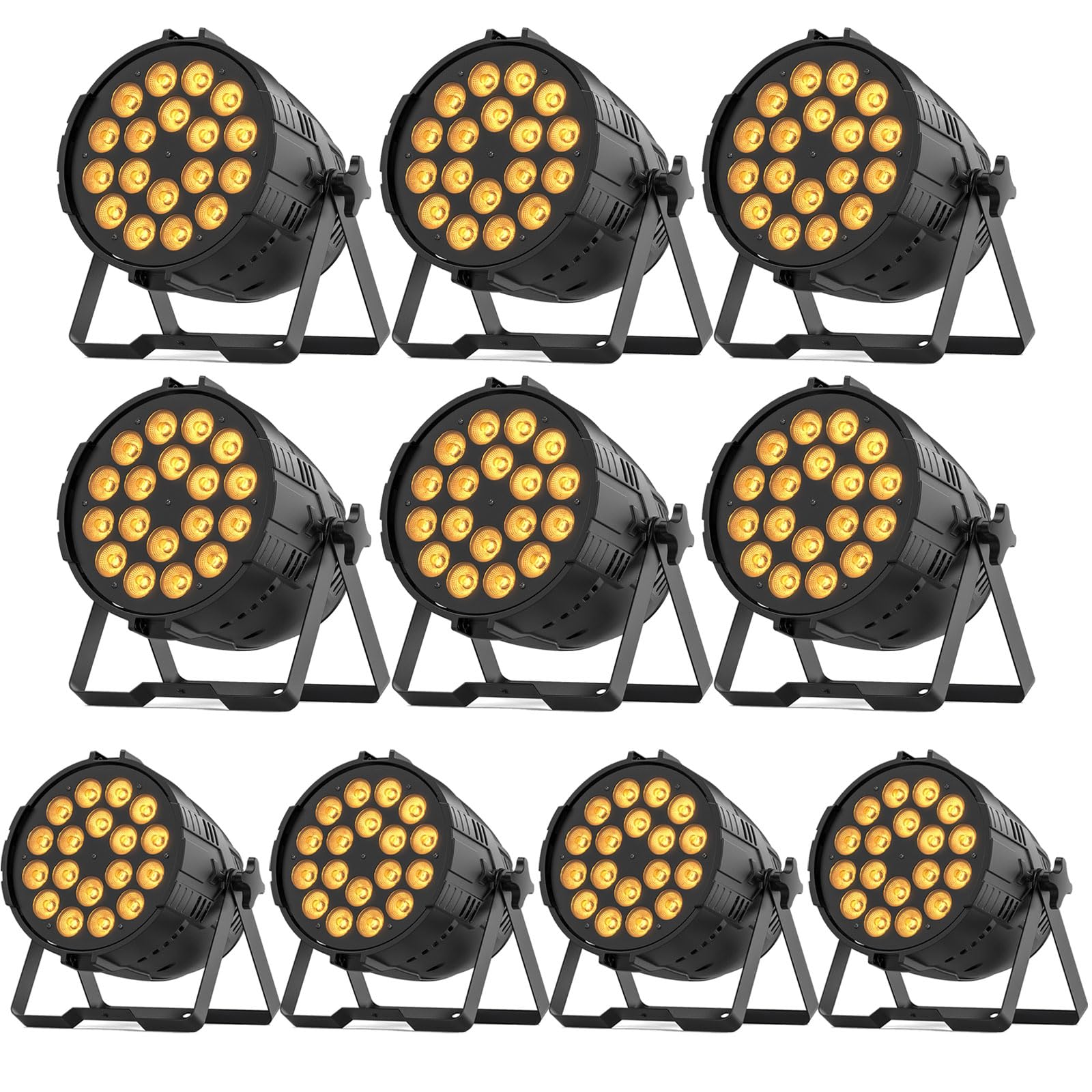 200 W Stage Par Lights, RGBL 4-in-1 LED Par Can