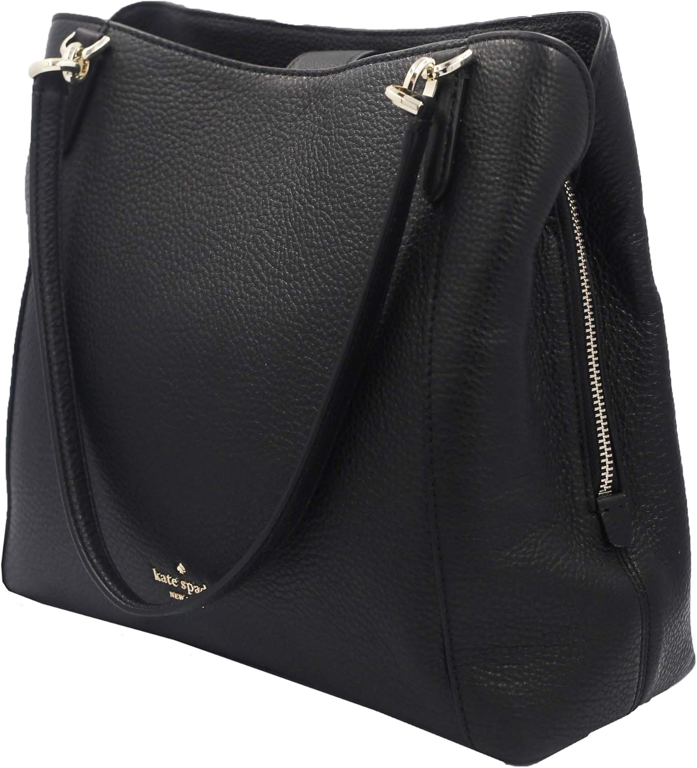 triple compartment shoulder bag