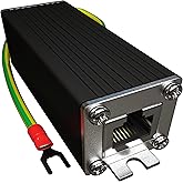 Ethernet Surge Protector - 2.5 Gigabit PoE++ GDT and TVS on All 4 Pairs | Arrests surges w/ GDT and Silicon Avalanche Supressor Diode (SASD) technology, High PoE++ (HPoE) and Class 8 compatible