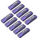 INLAND Micro Center SuperSpeed 10 Pack 64GB USB 3.0 Flash Drive Gum Size Memory Stick Thumb Drive Data Storage Jump Drive, 10X Faster Than USB 2.0 USB Drive (64G 10-Pack)