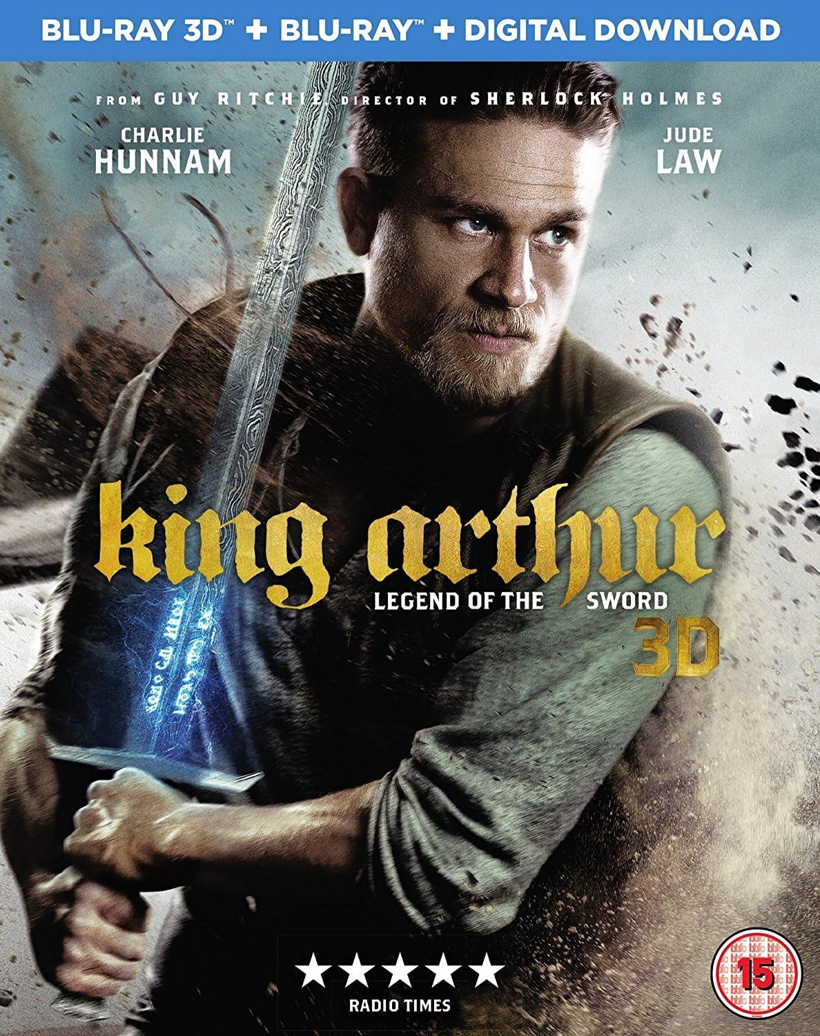King Arthur: Legend of the Sword [Blu-ray 3D + Digital Download] [2017] [Region Free]