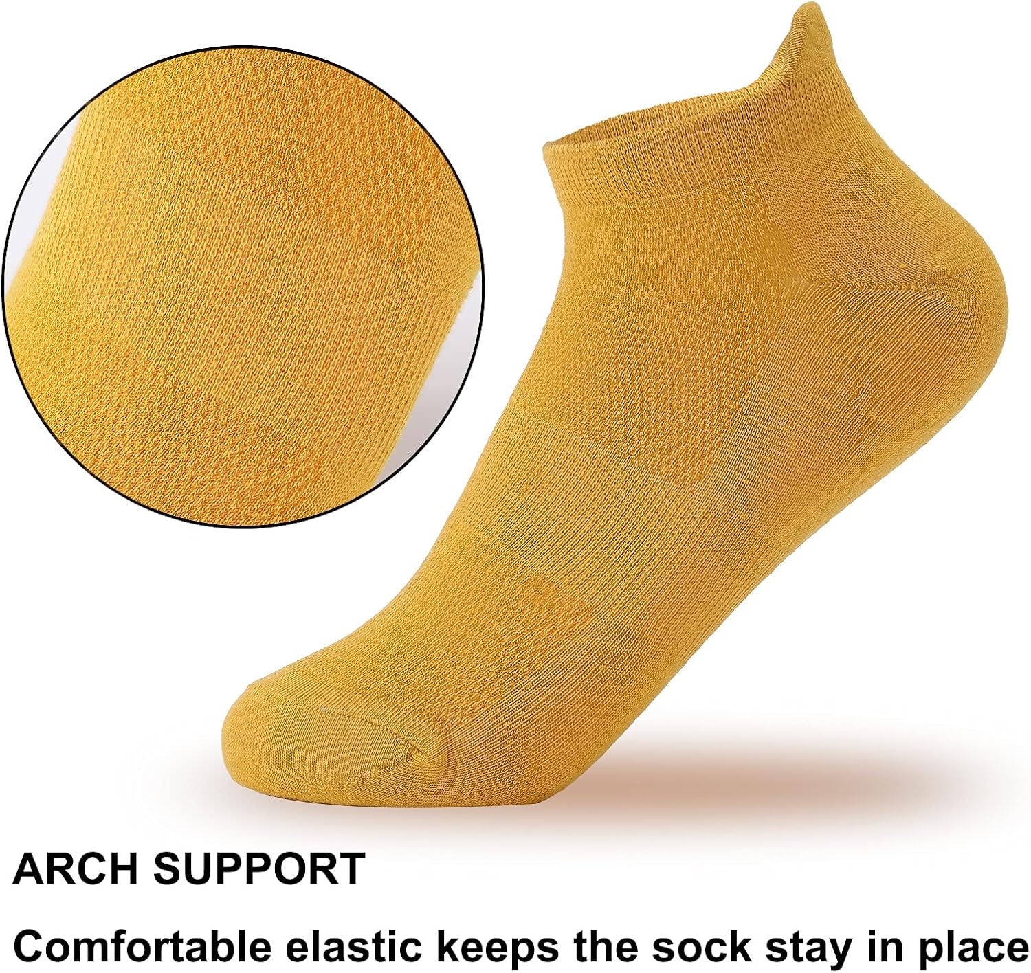 Socks for Women - 6 Pairs, Ankle Socks, Athletic Running Socks, Cushioned Breathable Socks, Low Cut Socks with Heel Tab, No Show Socks - Colorful at  Women’s Clothing store