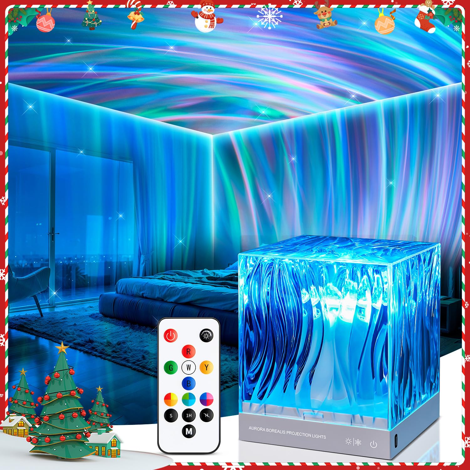 Photo 1 of Northern Lights Projector Night Light Projector,18 Colors Night Lights Galaxy Projector for Bedroom Ambient Lighting,Remote Galaxy Light Projector Lights for Bedroom Lighting,Room Decor for Teen Girls