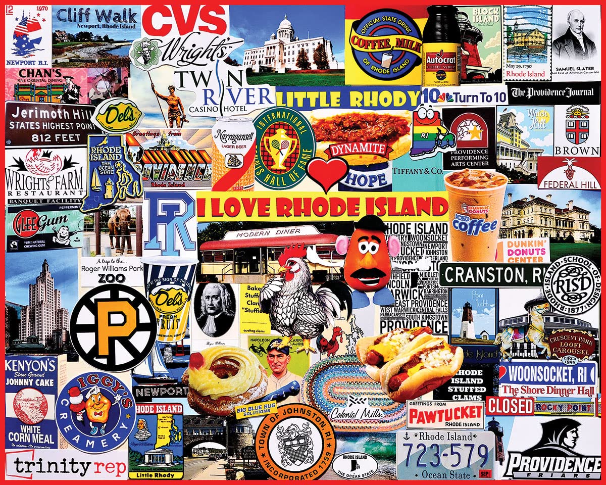 White Mountain Puzzles I Love Rhode Island Puzzle, 1 EA