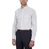 Van Heusen Men's Dress Shirt Regular Fit Pinpoint Stripe