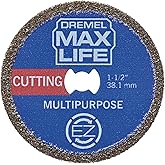 Dremel Max Life EZ545HP 1-12" (38.1mm) High Performance Diamond Wheel, 1 Cutting Wheel, Blue