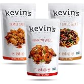 Kevin's Natural Foods Simmer Sauce, Orange/Kung Pao/Honey Garlic | Paleo Variety Pack, Stir-Fry Sauce, Gluten Free, No Preser