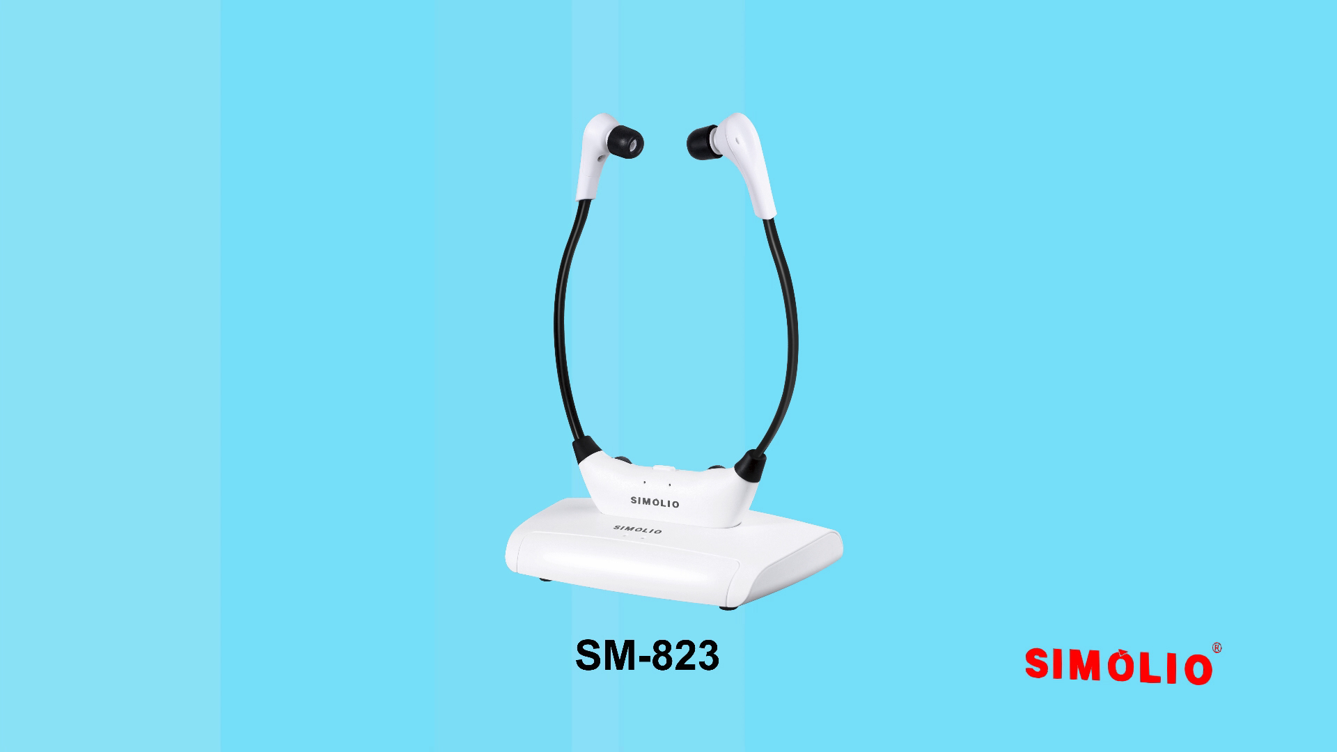 Simolio Wireless TV Headsets, TV Hearing Aid Devices, Hearing Assistance TV Listening Headphones