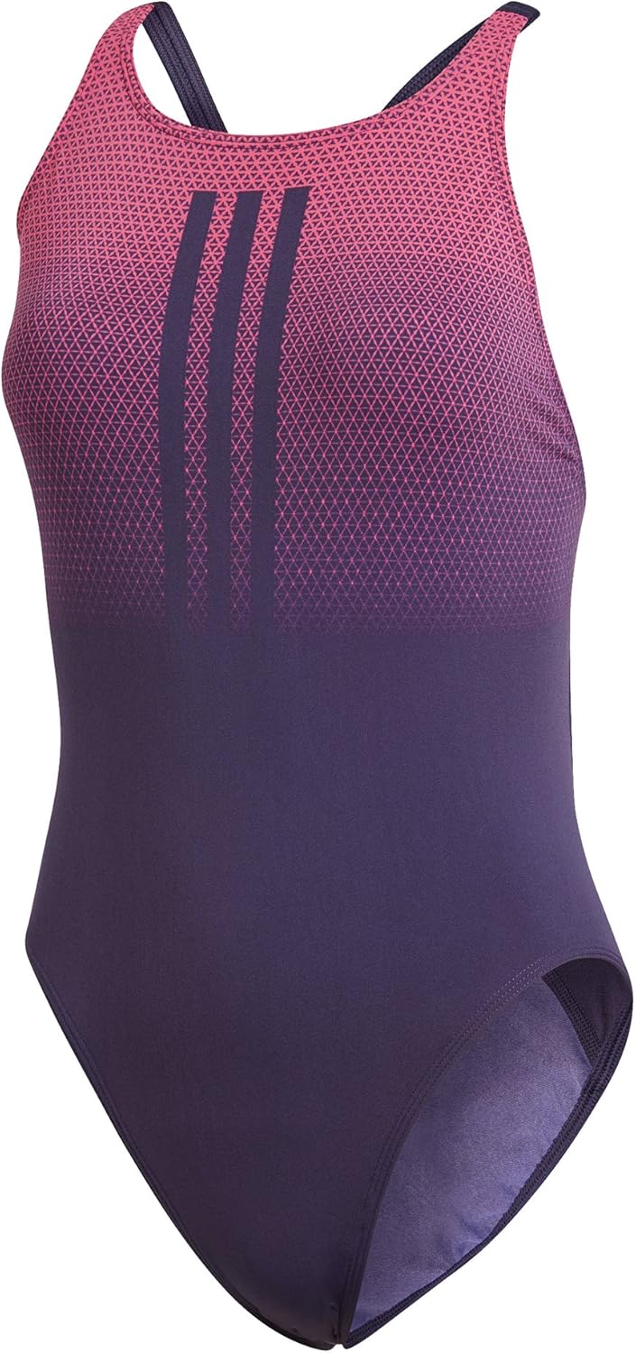 adidas Damen Performance 3-Streifen Placed Print Badeanzug: Amazon.de ...