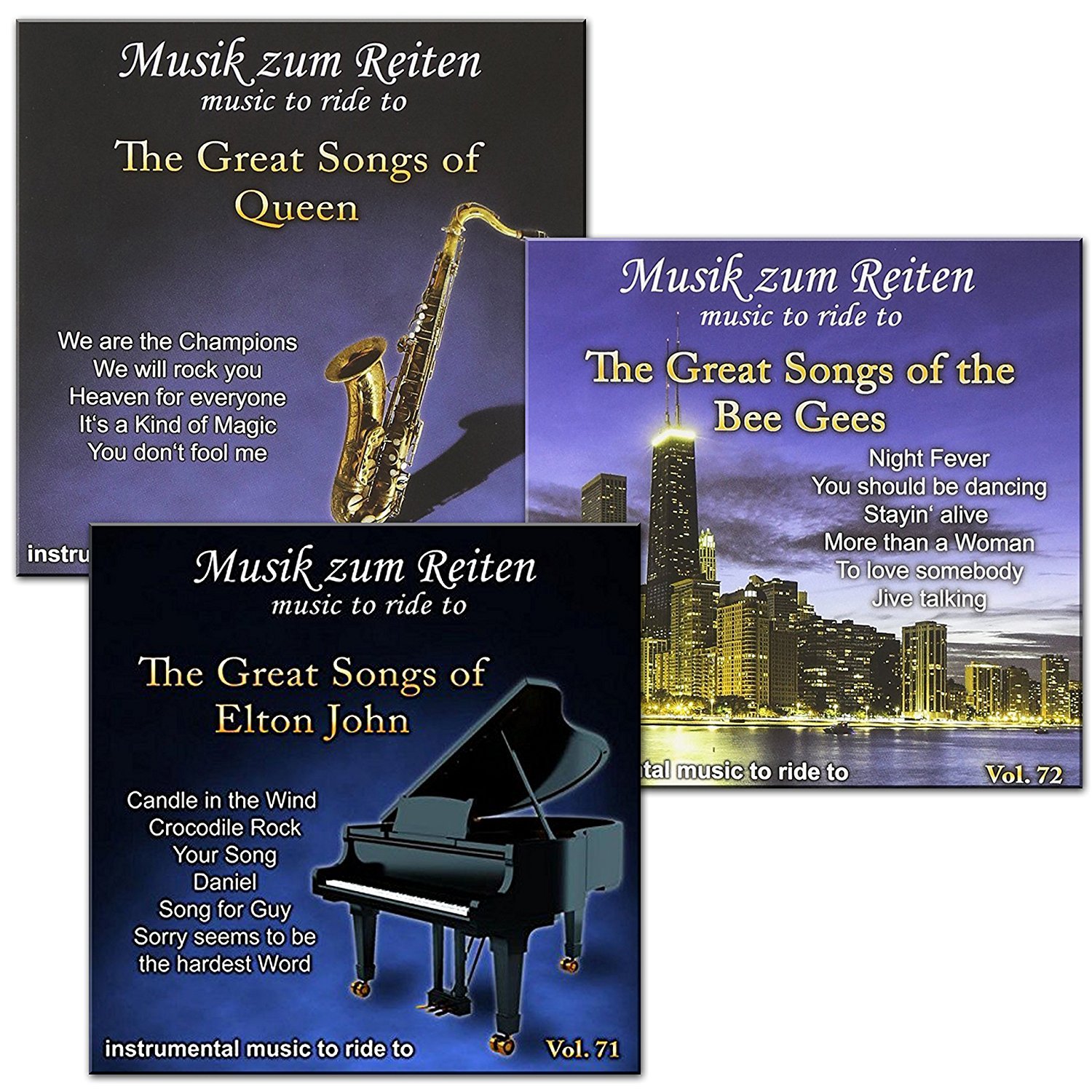 Download Richard Rossbach Isabell Werth Modern Dressage Instrumental 3cd Bundle Music To Ride To Vol 72 The Great Songs Of The Bee Gees Vol 71 The Great Songs Of Elton John