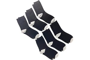 StaticTek Anti Static Socks, Conductive Fabric, Provides Earthing Grounding, ESD and Static Control, One Size Fits Most, Unisex, Washable (6 Pairs)