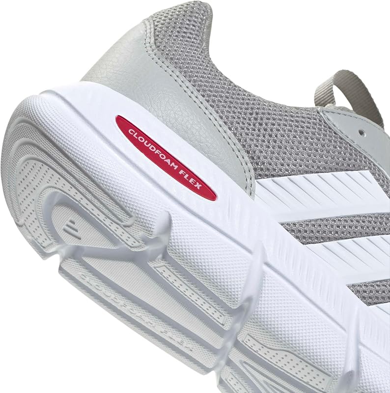 Sapatilhas Cloudfoam Flex Laces para homens, Mgh Cinzento Sólido/FTWR Branco/Escarlate Melhor, 42 EU — foto 5 de 8