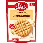 Betty Crocker Peanut Butter Cookie Mix, 7.2 oz. | Makes 12 2-Inch Soft And Chewy Cookies, Just Mix Drop And Bake, Ideal For Everyday Snacks Or Celebrations
