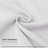 Deconovo White Thermal Curtain Eyelet 203x214cm Silver Grey Full Length 80x84 view 6
