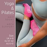All Things Accessory Non-Slip Yoga & Pilates Socks 3 Pairs UK 4-8 view 3