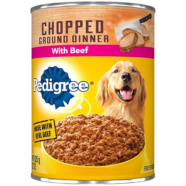 PEDIGREE MEATY GROUND DINNER WITH CHOPPED BEEF CANNED...