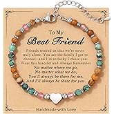 HGDEER Best Friend Gift for Women, Friendship Stocking Stuffers Bracelet for Women, Birthday Gifts for Woman, Bestie Friendship Bracelets, Unique Birthday Gifts for Sister Mom Grandma Daughter