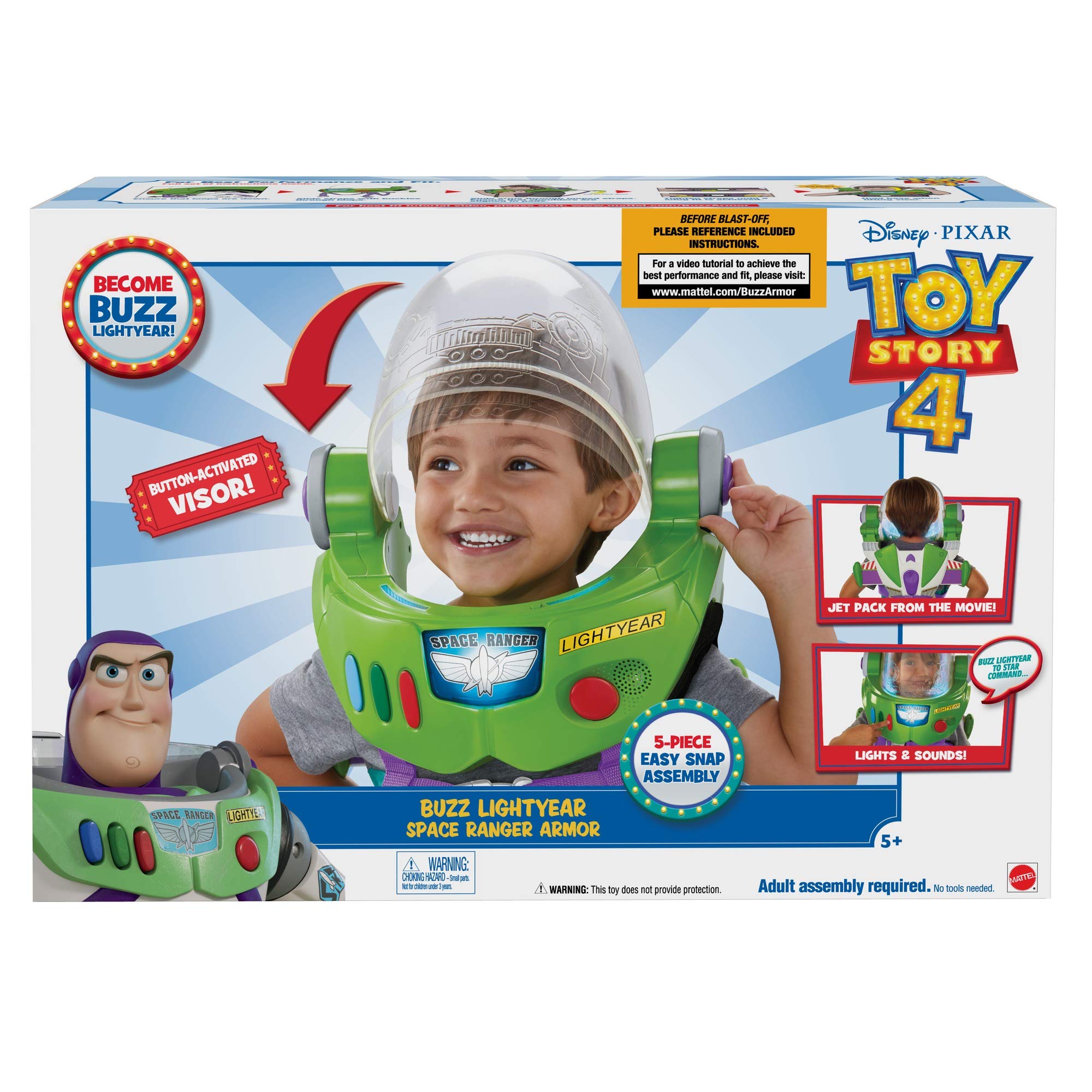 Mua Toy Story Disney Pixar 4 Buzz Lightyear Space Ranger Armor with Jet ...
