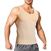 TAILONG Compression Shirt Men Shapewear - Slimming Undershirt Body Shaper Tank Top Workout Shirts