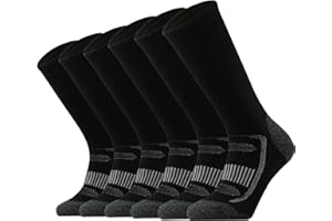 SOX TOWN Men's Merino Wool Cushion Crew Socks for Outdoor Hiking Hike Trail Performance Moisture Wicking Lightweight Summer