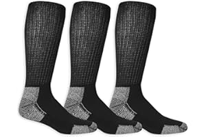 Dr. Scholl's Men's Advanced Diabetic Blisterguard Socks - 2 & 3 Pair Packs - Non-Binding Cushioned Comfort