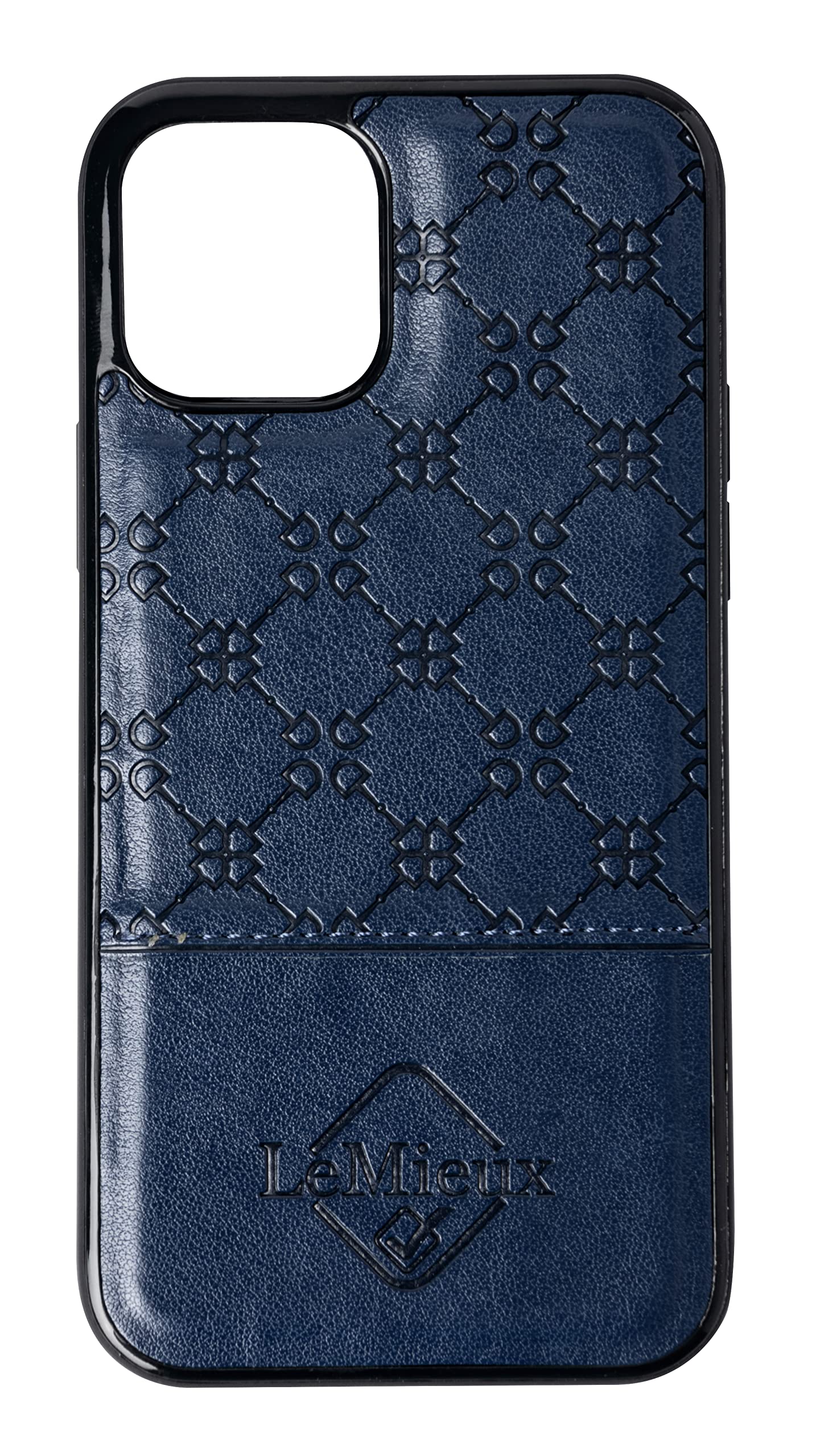 LeMieux Luxe Navy Phone Case Compatible with iPhone 8 Plus, iPhone 7 Plus, iPhone 6s Plus, iPhone 6 Plus with Slim Lightweight Construction, Side Button Coverage