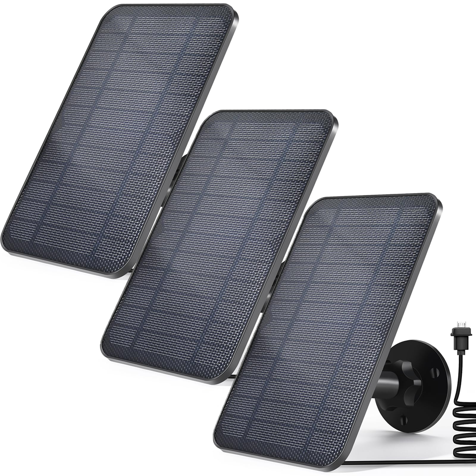 Photo 1 of Solar Panel for Blink 3rd Gen Camera, Solar Panel Compatible with Blink Outdoor 3rd Gen Blink XT XT2 Camera, with 13.12Ft Outdoor Power Cable, Adjustable Mount, IP65 Waterproof 3 Pack