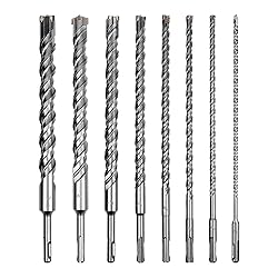 Becollo 8-Pieces SDS-Plus Rotary Hammer Drill Bit