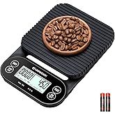 Digital Coffee Scale with Timer 3kg/0.1g Accuracy Espresso Scale | Coffee Scales with Timer/Auto Off/Tare Function,for Pour Over Drip Coffee,Kitchen Scale with LCD (Batteries Included)