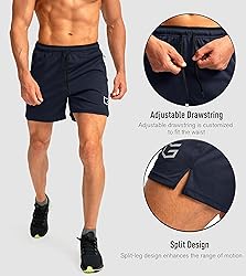 G Gradual Men's Running Shorts with Zipper Pockets